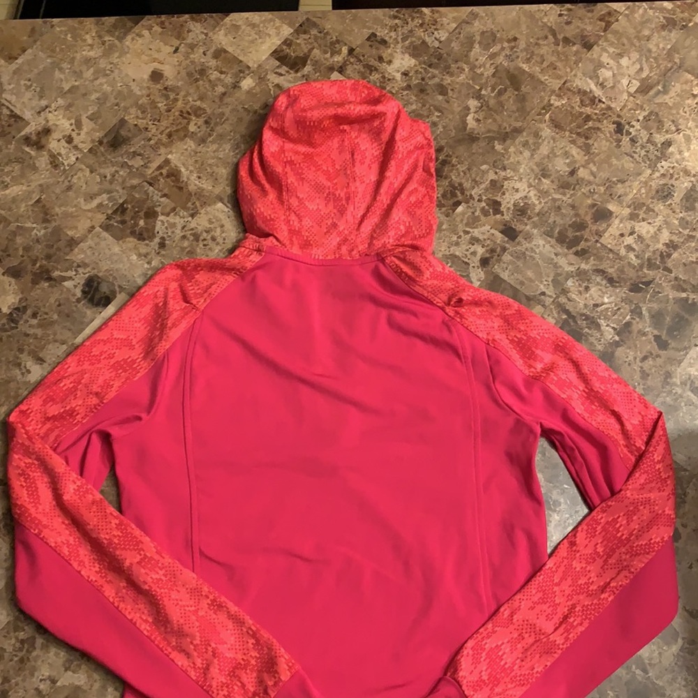 Adidas Pink Climawarm hoodie, size M, EUC - Picture 4 of 7